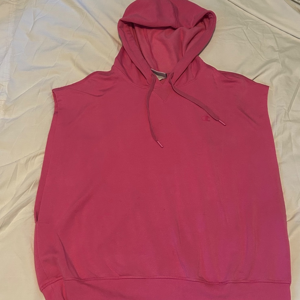 Champion Sleeveless Jersey Knit Hoodie / 2XL